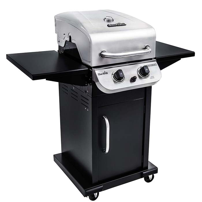 Char-Broil Performance 300 2-Burner Cabinet Liquid Propane Gas Grill- Stainless steel