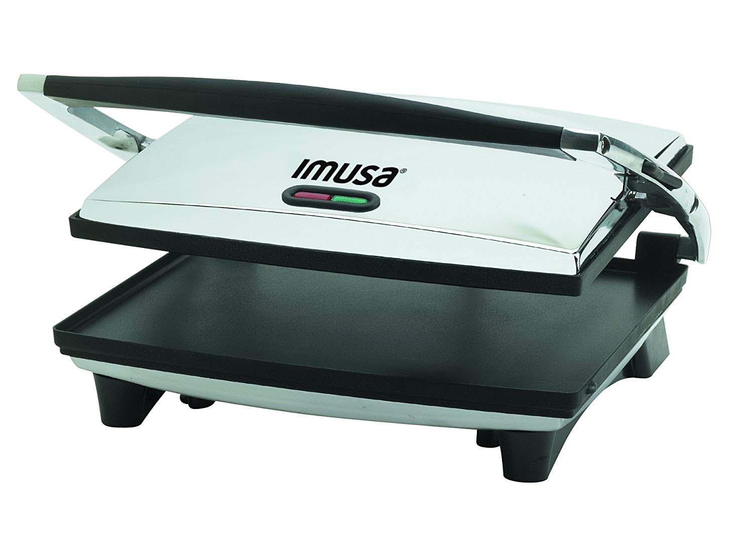 IMUSA USA GAU-80102 Large Electric Panini Press 1400-Watts